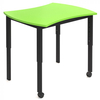 Single adjustable sit stand student desk 
