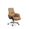 Brown Modern Mid Back Executive Office Chair