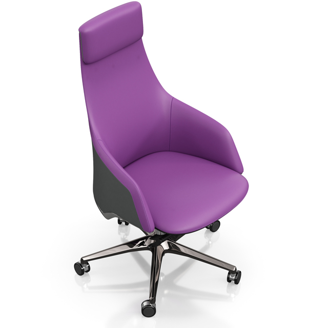 Purple Heavy Duty Executive Swivel Office Chair