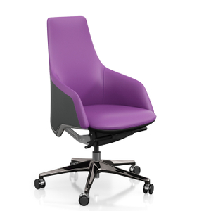 Office Executive Purple Chair-Mid Back Executive Swivel Office Chair