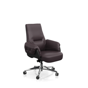 Brown Comfortable Upholstered Executive Office Chair